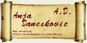 Anja Danesković vizit kartica